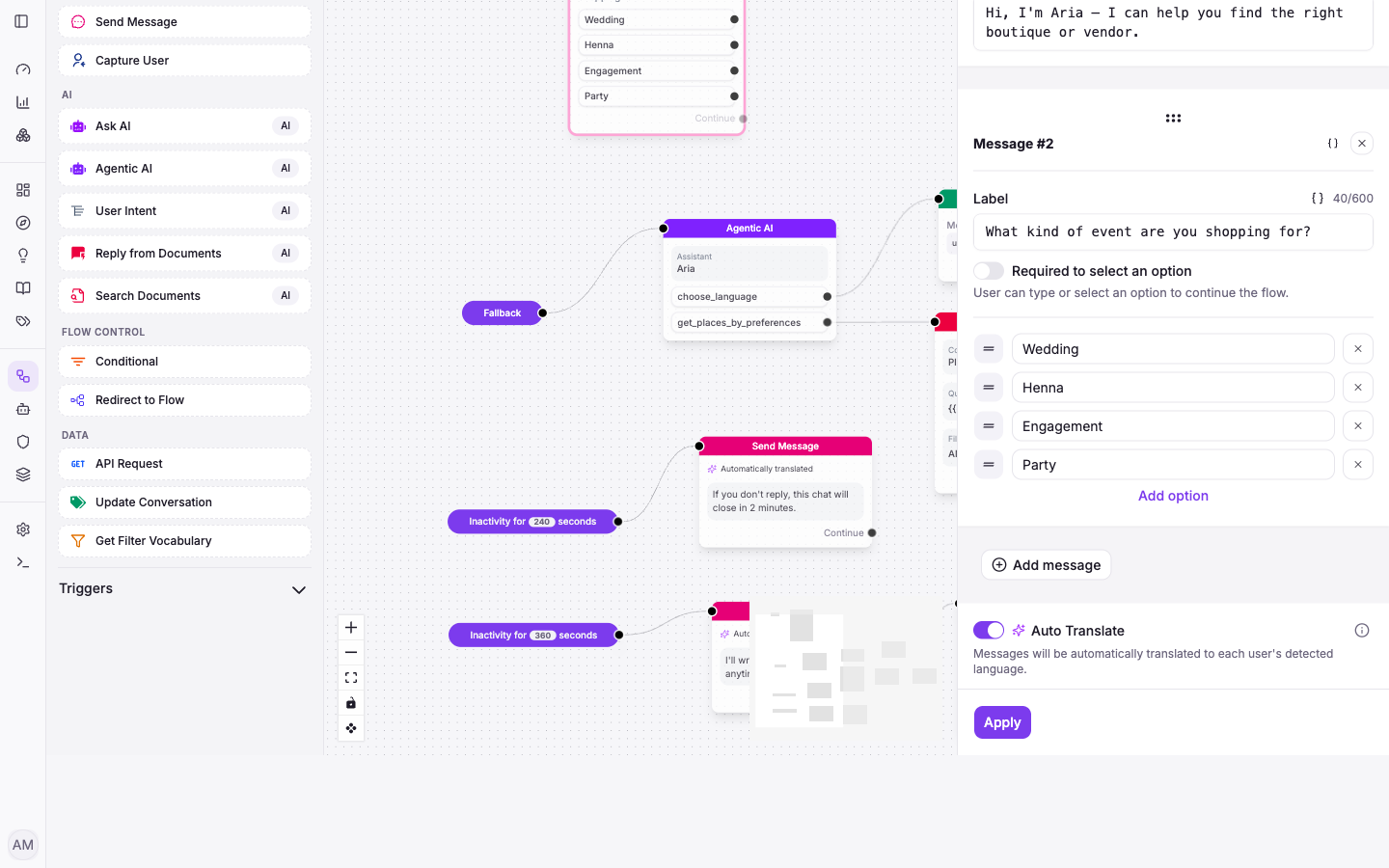 Auto-translate: reply in every customer's language